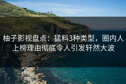 柚子影视盘点：猛料3种类型，圈内人上榜理由彻底令人引发轩然大波
