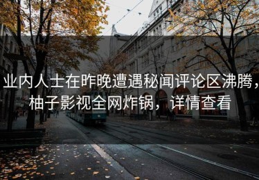 业内人士在昨晚遭遇秘闻评论区沸腾，柚子影视全网炸锅，详情查看